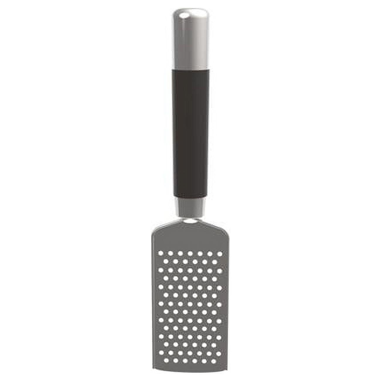 Core Kitchen Black and Silver Stainless Steel Flat Grater