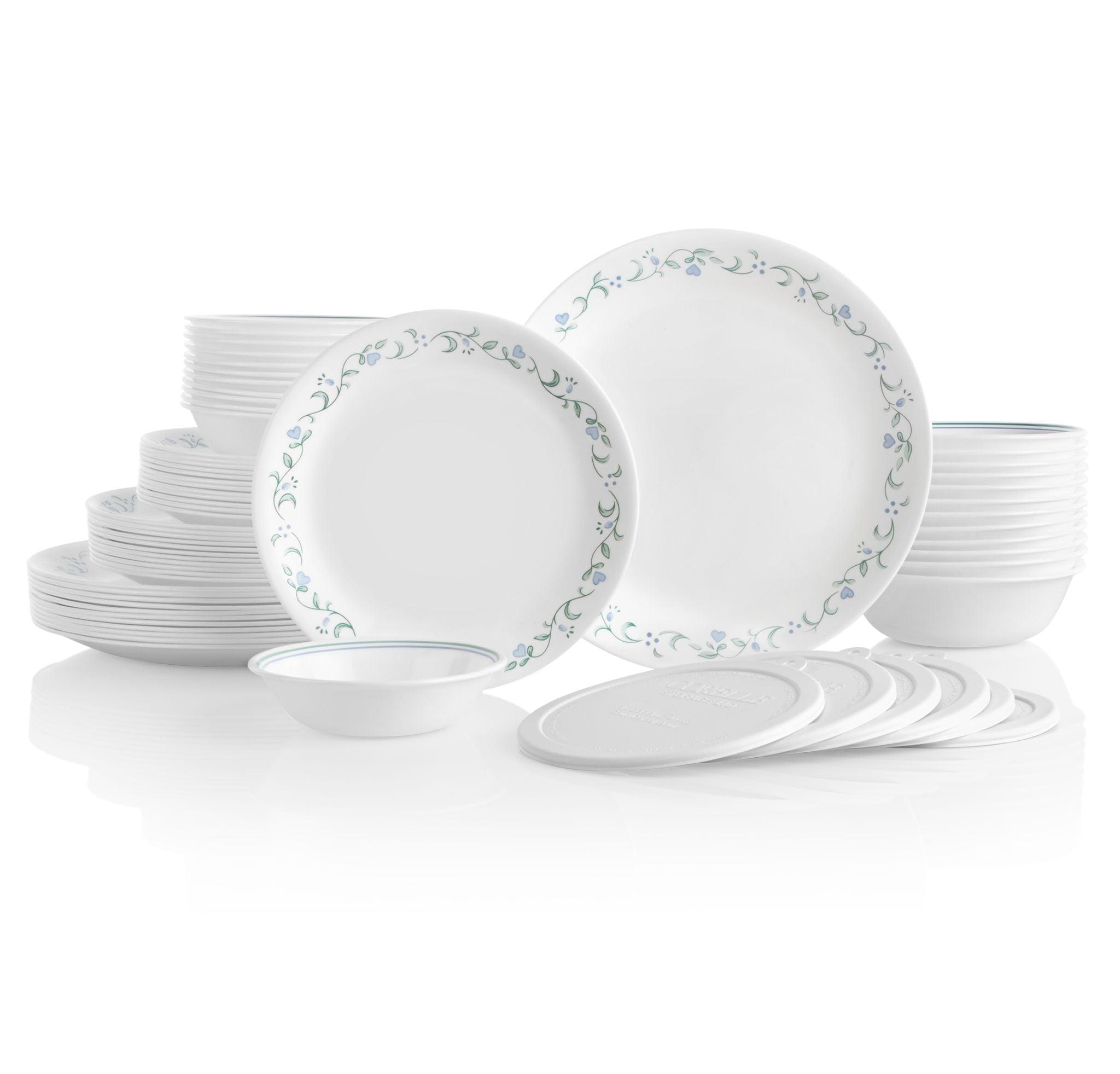 Corelle Country Cottage 66-Piece Glass Dinnerware Set (Service for 12)
