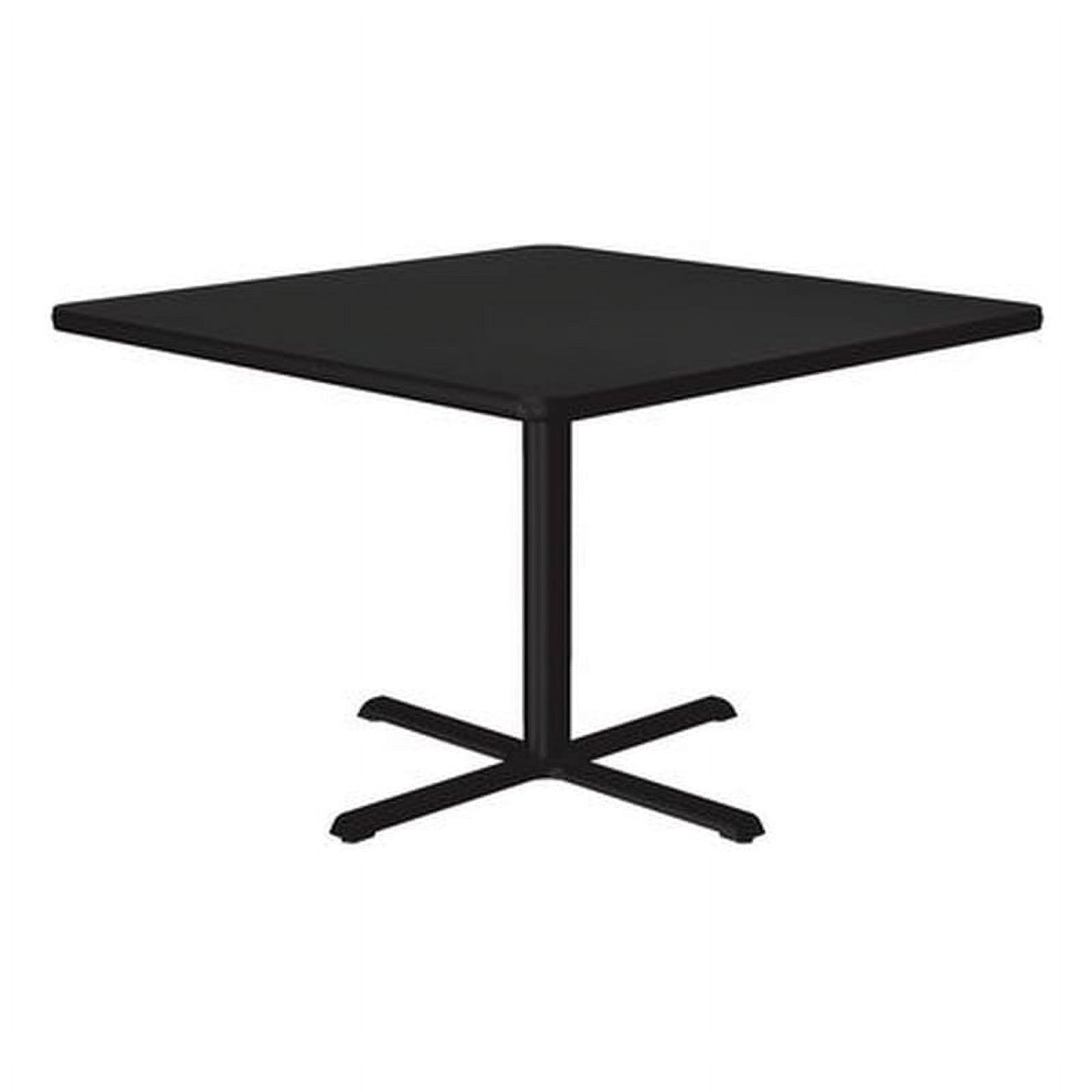 Contemporary 42'' Square Dining Table with Black Granite Finish