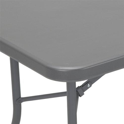 Cosco 72'' Gray Metal and Plastic Folding Table