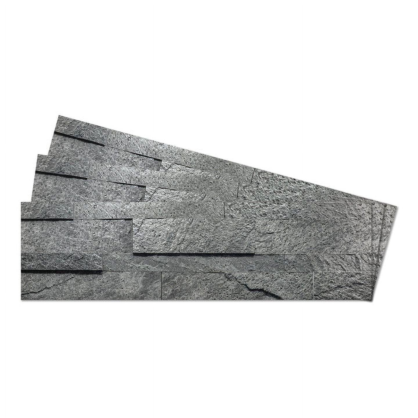 5.9'' W x 23.6'' L Natural Stone Peel and Stick Subway Tile