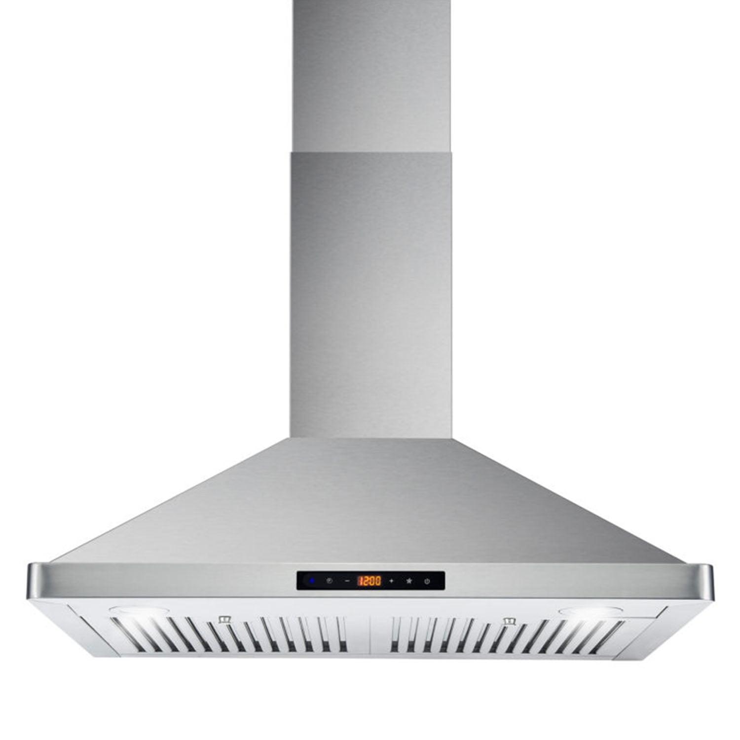 30-Inch Stainless Steel Wall-Mount Convertible Range Hood