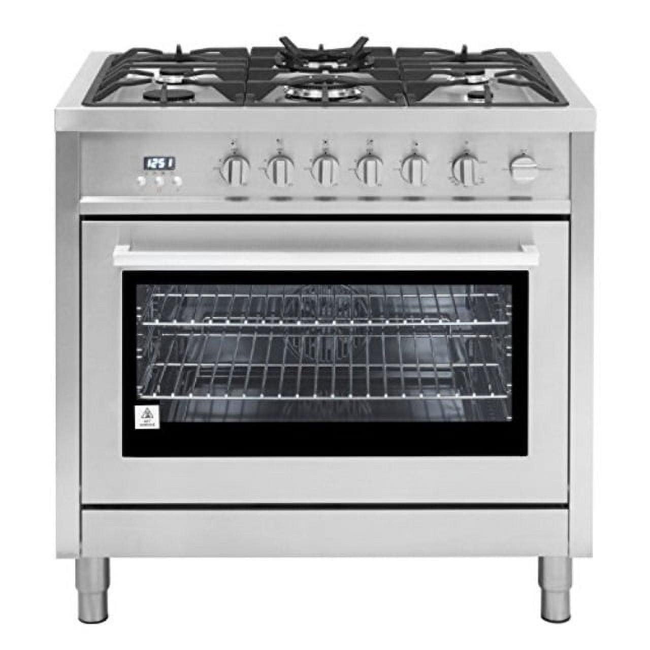 Cosmo 36-in 5 Burners 3.8-cu ft Convection Oven Freestanding Gas Range