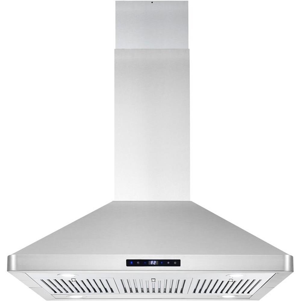 Cosmo COS-63ISS90 36 in. 380 CFM Ducted Island Range Hood in Stainless Steel