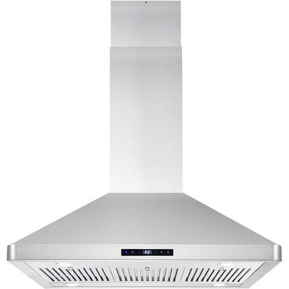 Cosmo COS-63ISS90 36 in. 380 CFM Ducted Island Range Hood in Stainless Steel