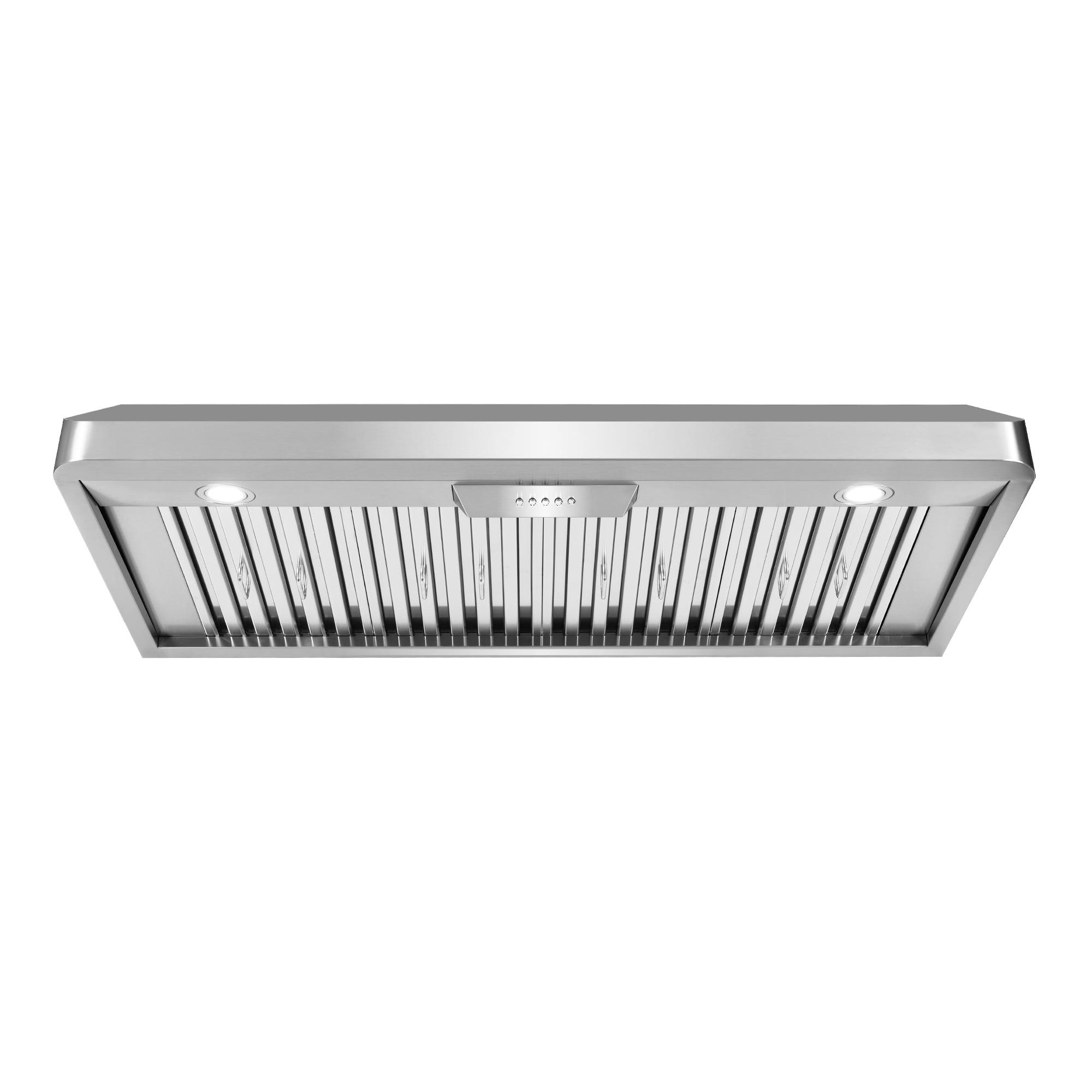 Cosmo 48" Stainless Steel 500 CFM Ducted (Vented) Under Cabinet Range Hood with Baffle Filter