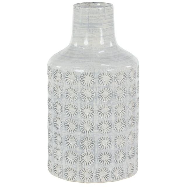 CosmoLiving by Cosmopolitan Porcelain Ceramic Floral Decorative Vase