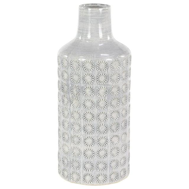 CosmoLiving by Cosmopolitan Porcelain Ceramic Floral Decorative Vase