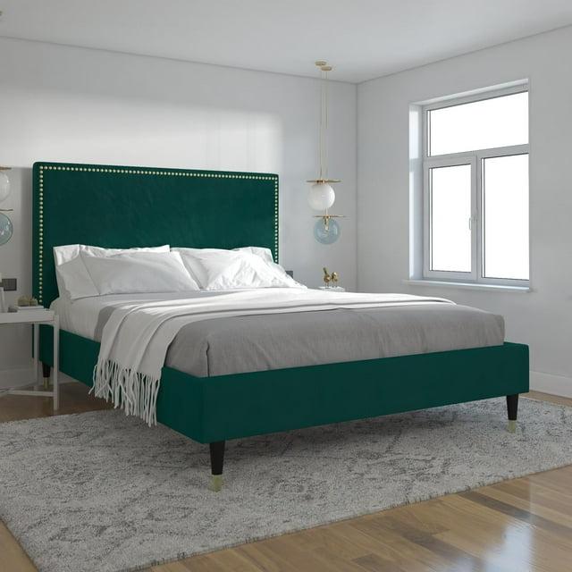 Audrey Upholstered Low Profile Platform Bed
