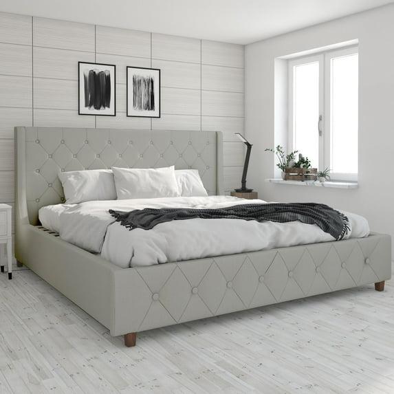 CosmoLiving by Cosmopolitan Mercer Tufted Upholstered Platform Bed