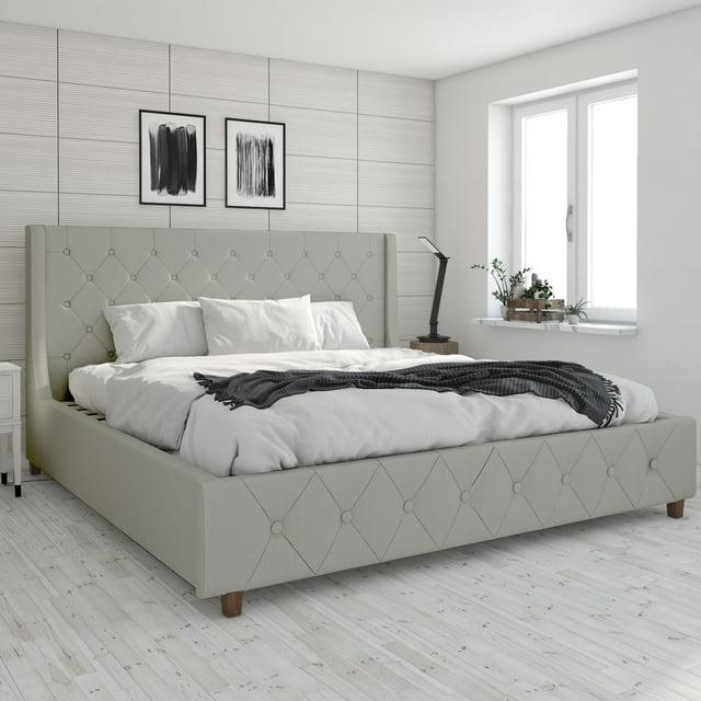 CosmoLiving by Cosmopolitan Mercer Tufted Upholstered Platform Bed
