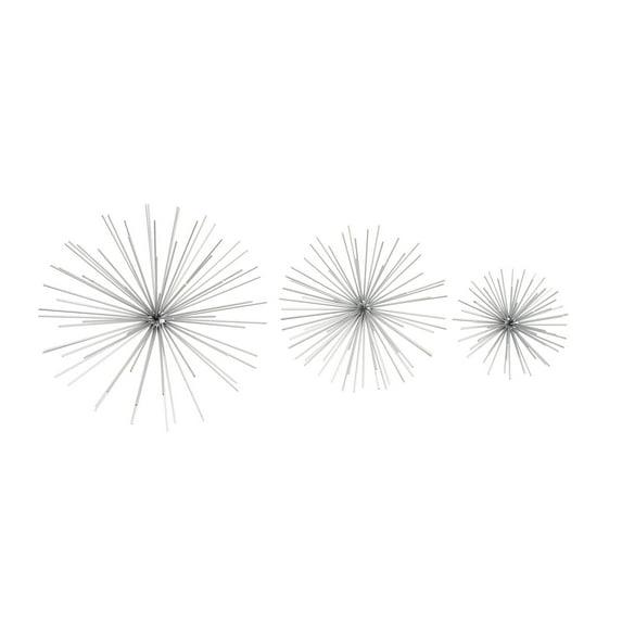 CosmoLiving by Cosmopolitan Metal 3D Long Spike Starburst Home Wall Decor Set