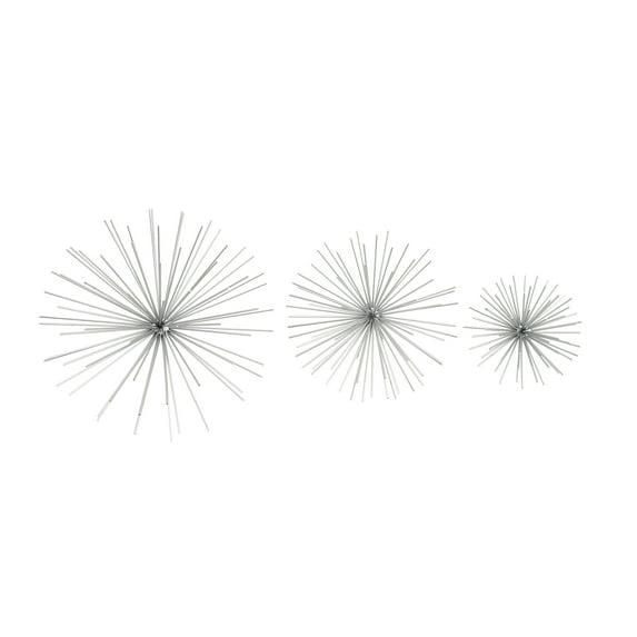 CosmoLiving by Cosmopolitan Metal 3D Long Spike Starburst Home Wall Decor Set