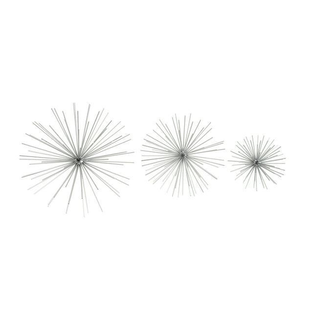 CosmoLiving by Cosmopolitan Metal 3D Long Spike Starburst Home Wall Decor Set