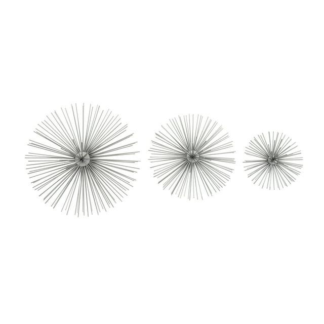 Metal 3D Short Spike Starburst Home Wall Decor