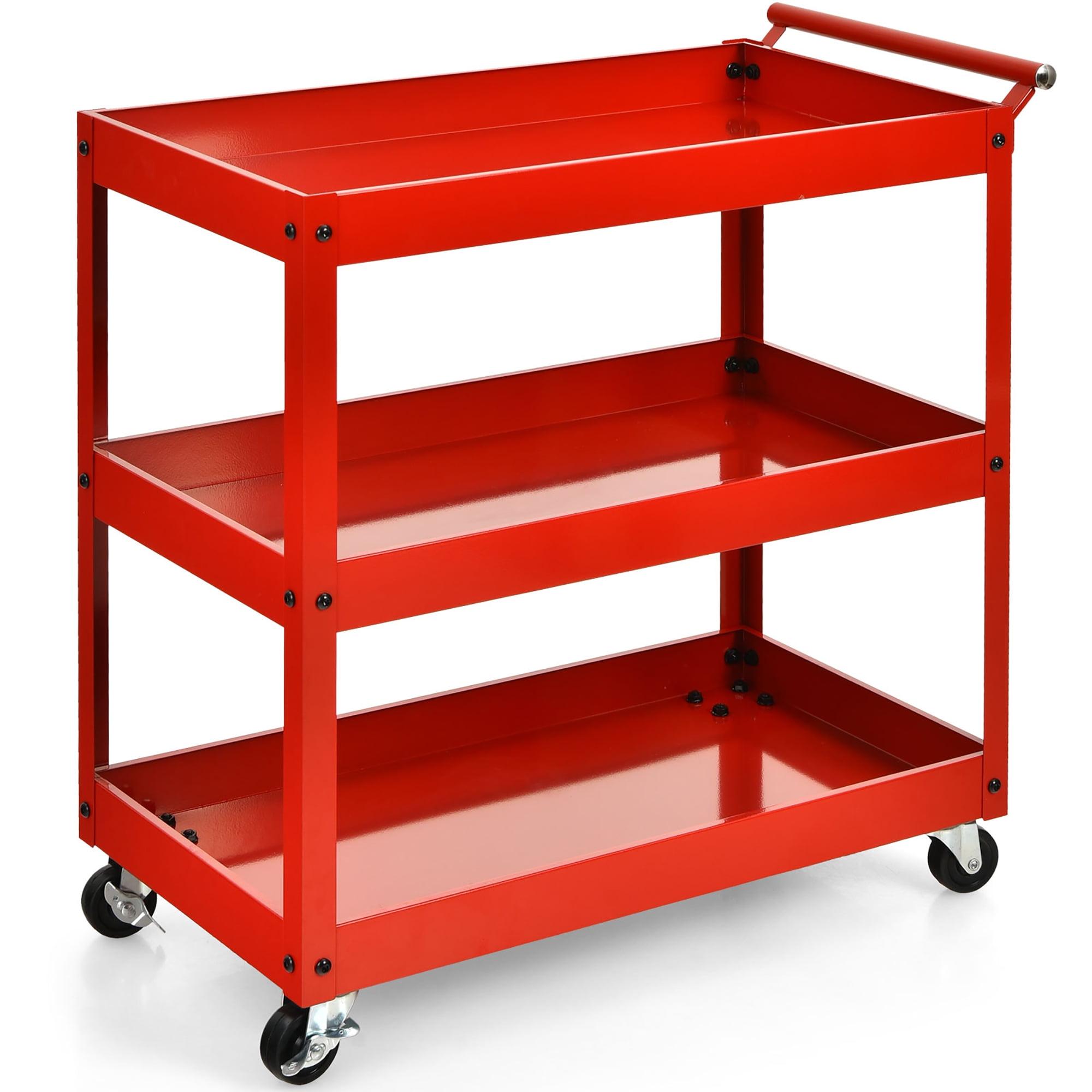 Costway 31'' H x 30'' W Utility Cart with Wheels