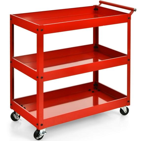 Costway 31'' H x 30'' W Utility Cart with Wheels