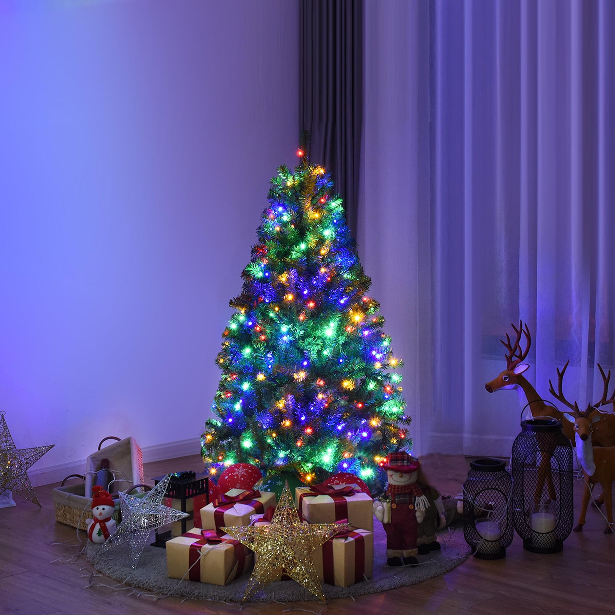 4' Green Pre-Lit Artificial Christmas Tree with LED Lights