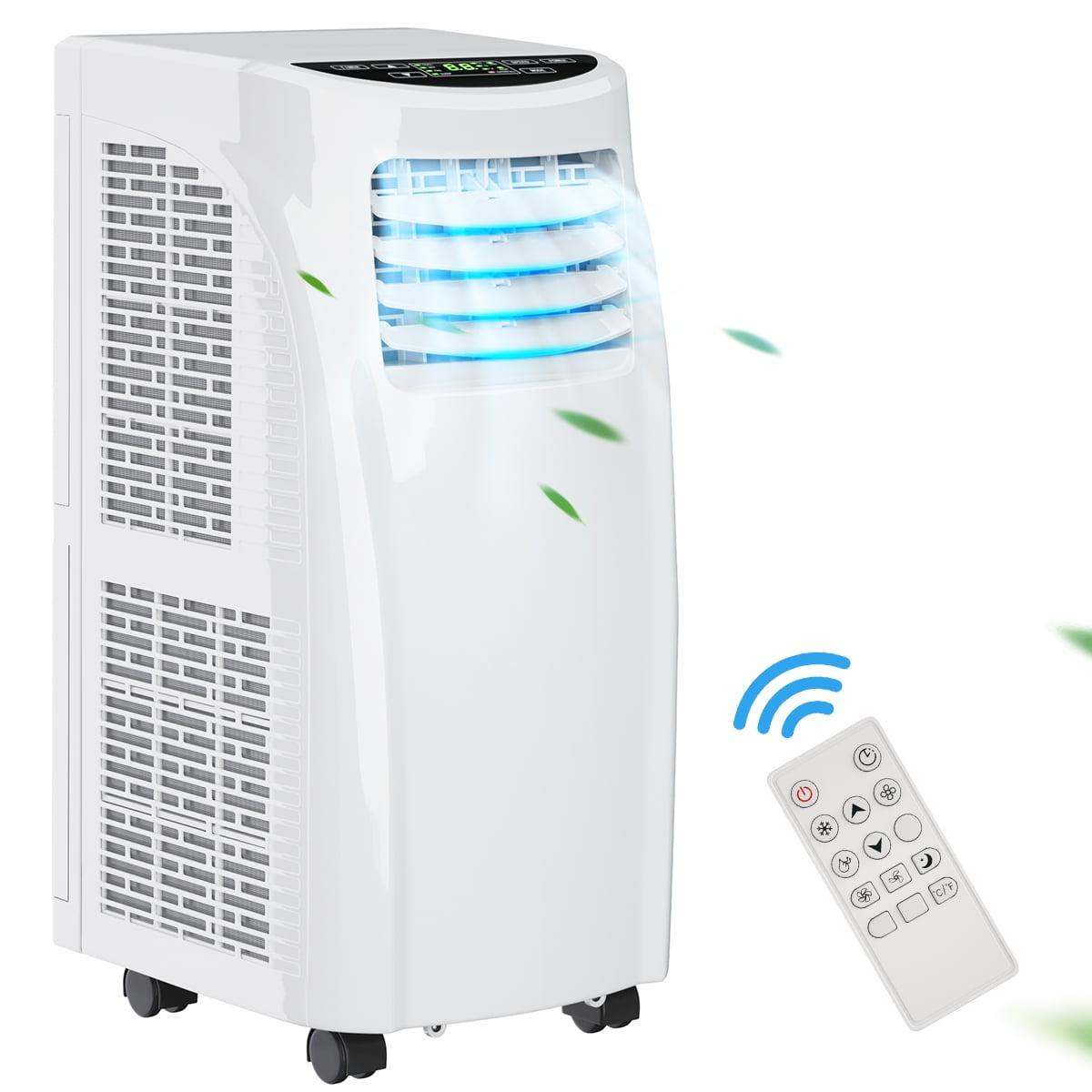 White Portable Air Conditioner with Remote and Sleep Mode