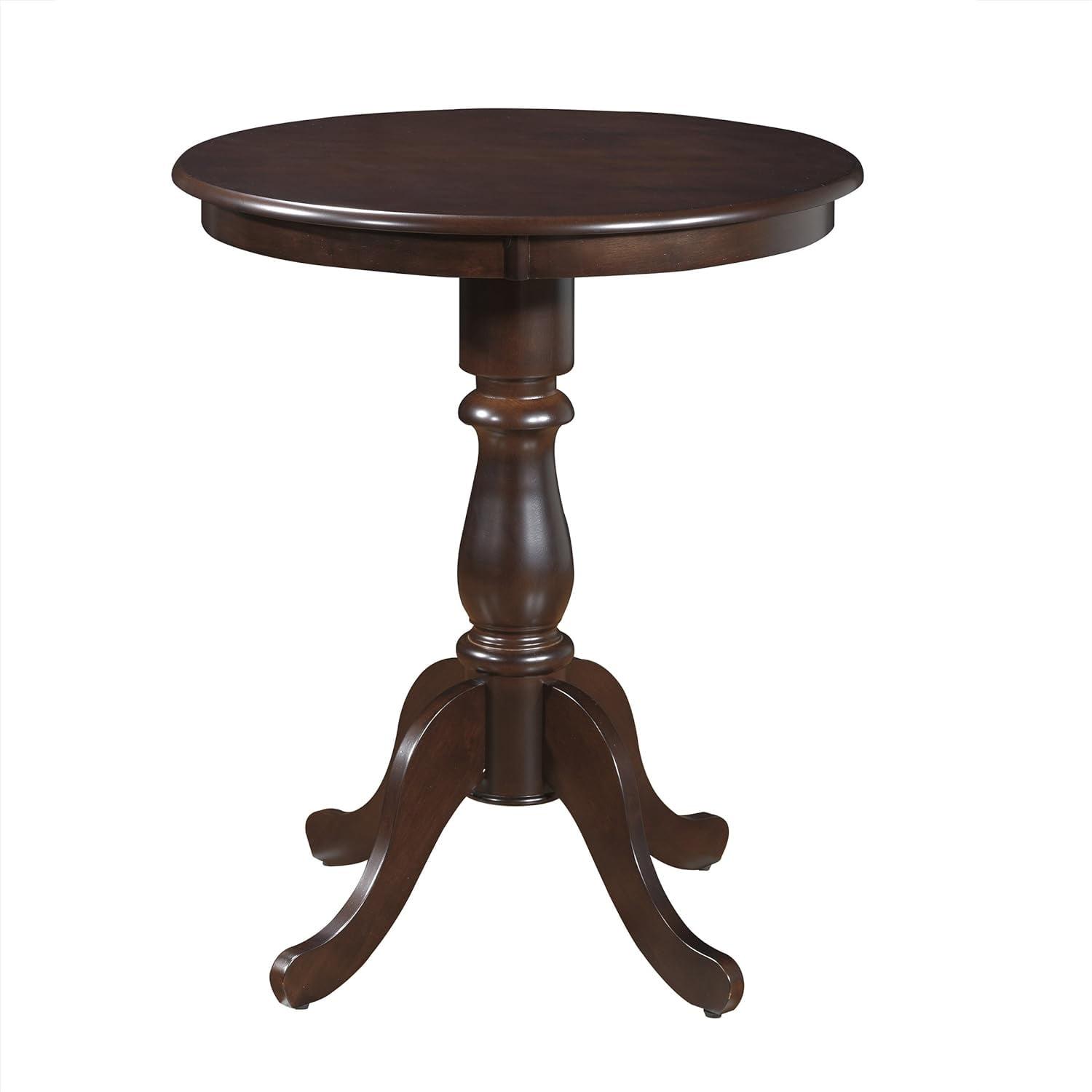 Brinsfield Espresso 30" Round Wood Transitional Counter-Height Table