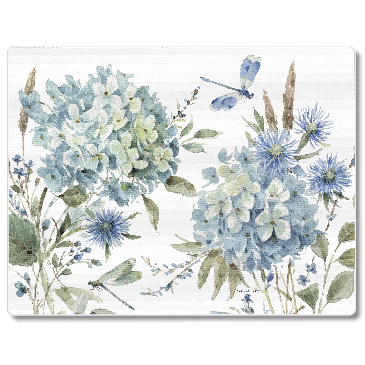 CounterArt Bohemian Blue Tempered Glass Cutting Board