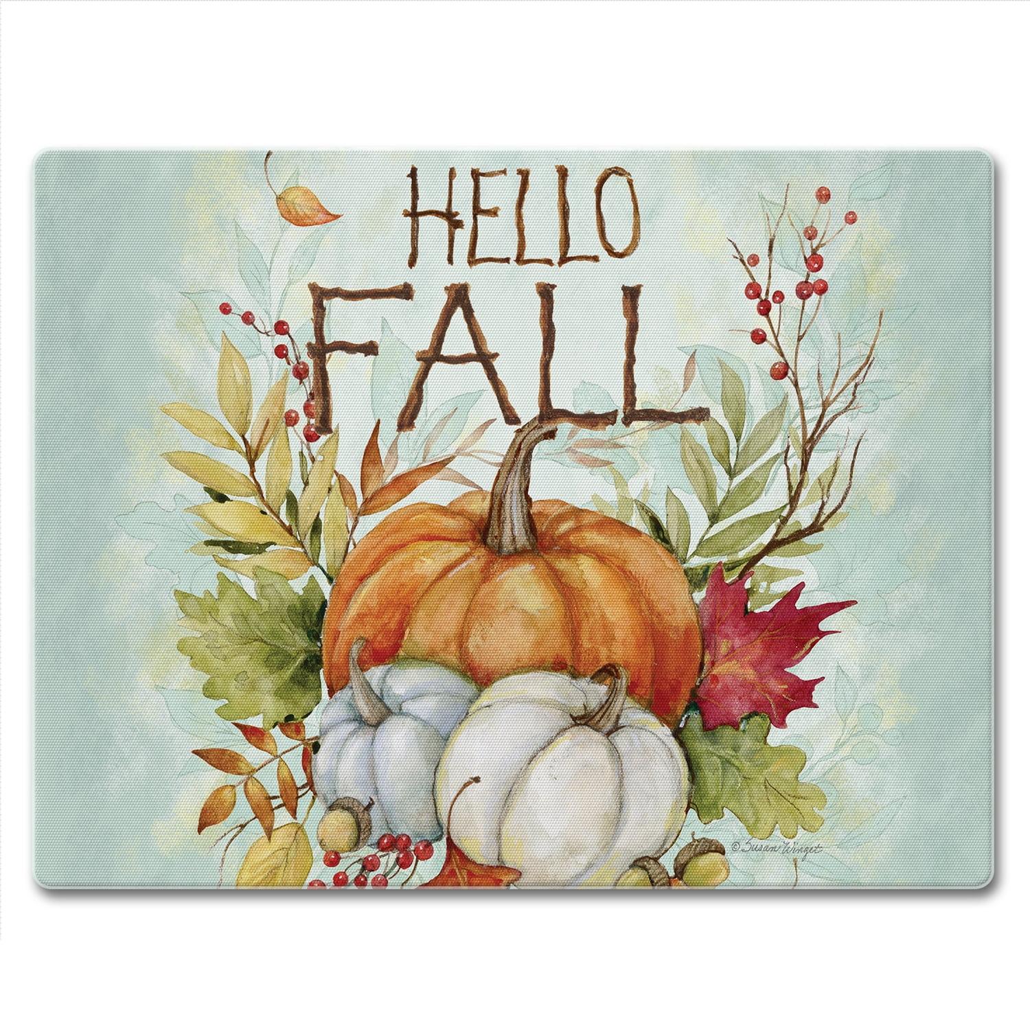 CounterArt CounterArt Harvest Blessings 3mm Glass Cutting Board 10” x 8”