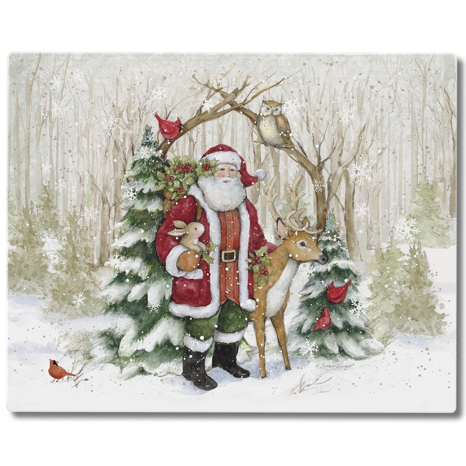 CounterArt Winter Forest Tempered Glass Cutting Board