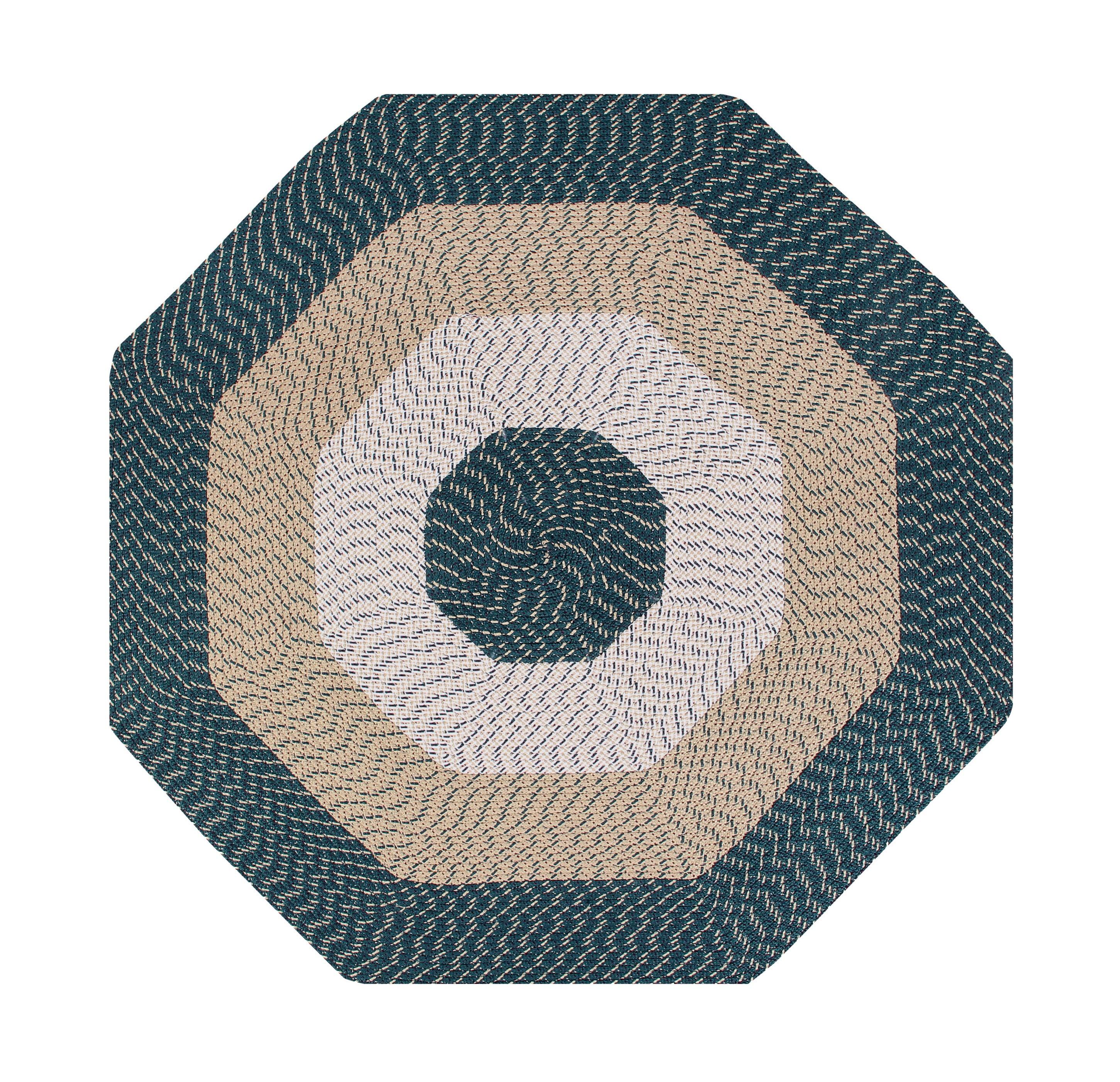 Country Stripe Collection 100% Polypropylene Reversible Indoor Area Utility Rug - Better Trends