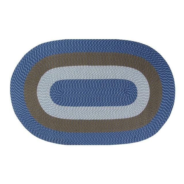 Country Stripe Collection 100% Polypropylene Reversible Indoor Area Utility Rug - Better Trends