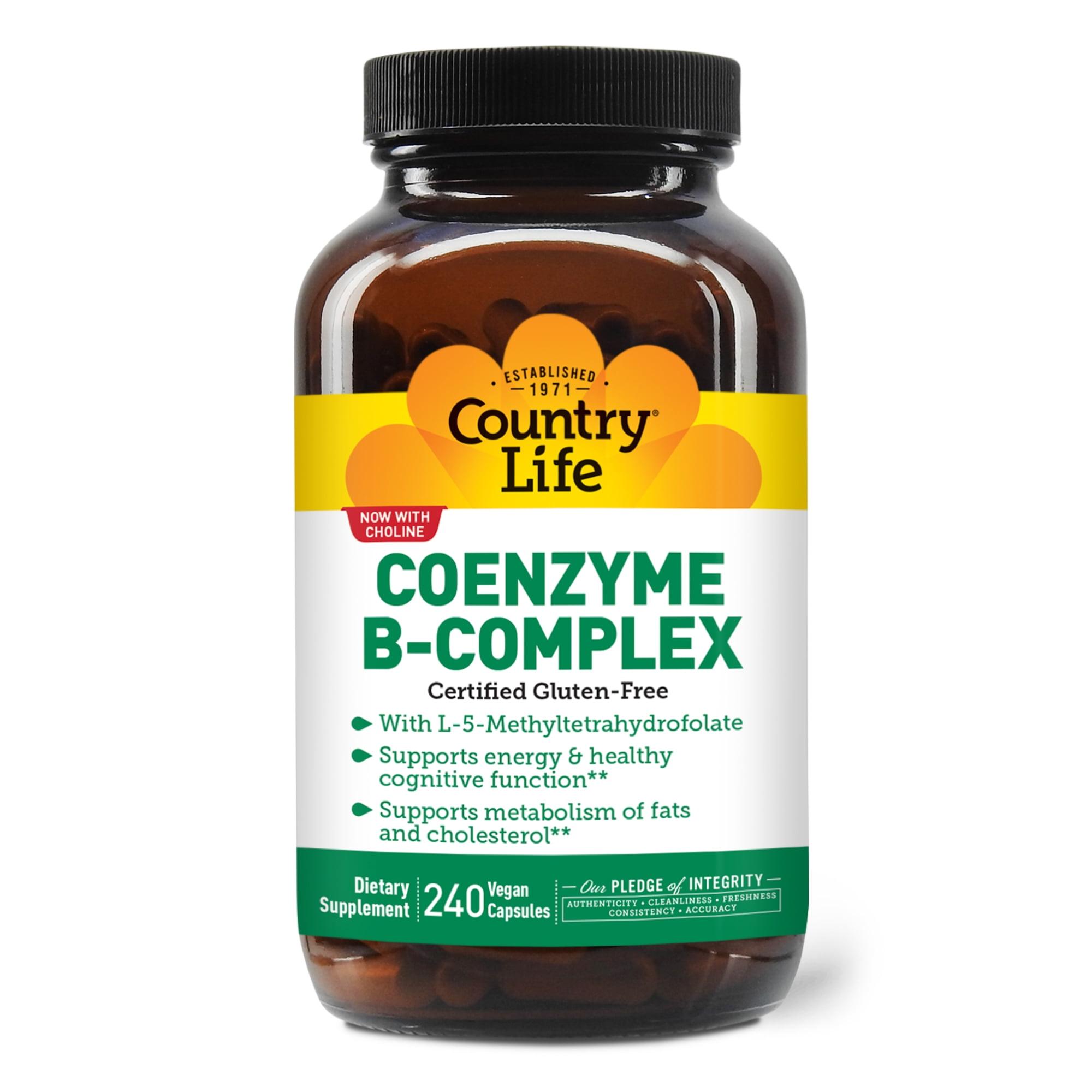 Country Life Coenzyme B-Complex 240 Vegan Capsules