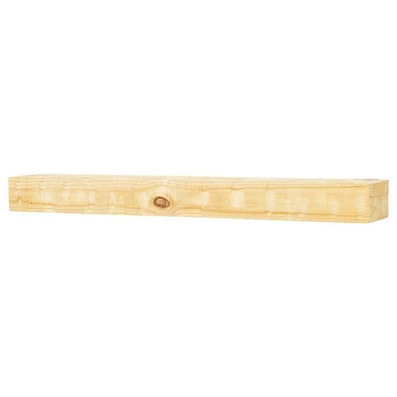 Mantel Directs Country Living Wood Fireplace Mantel Shelf - Bodie Rustic Hand Distressed Pine With Worn, Reclaimed Log Look; For Fireplaces, Hearths & Décor