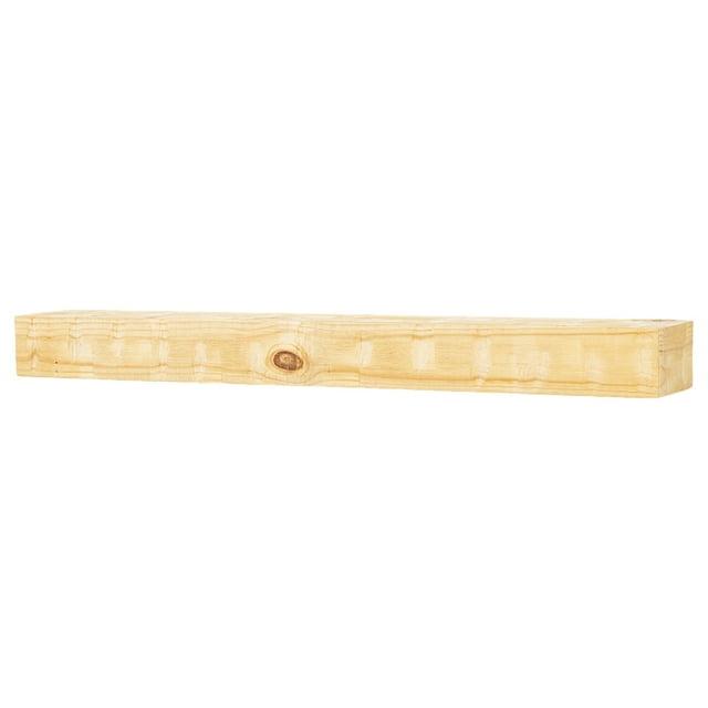 Mantel Directs Country Living Wood Fireplace Mantel Shelf - Bodie Rustic Hand Distressed Pine With Worn, Reclaimed Log Look; For Fireplaces, Hearths & Décor