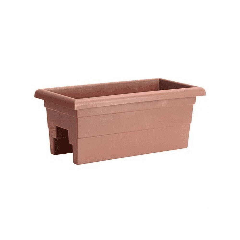 Terra Cotta 24" Plastic Rail Planter