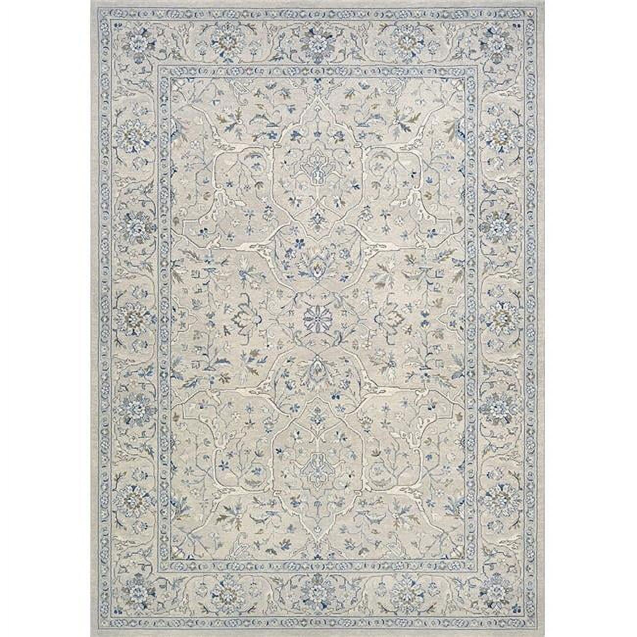 Sultan Treasures 3'11" x 5'3" Gray Polypropylene Traditional Area Rug