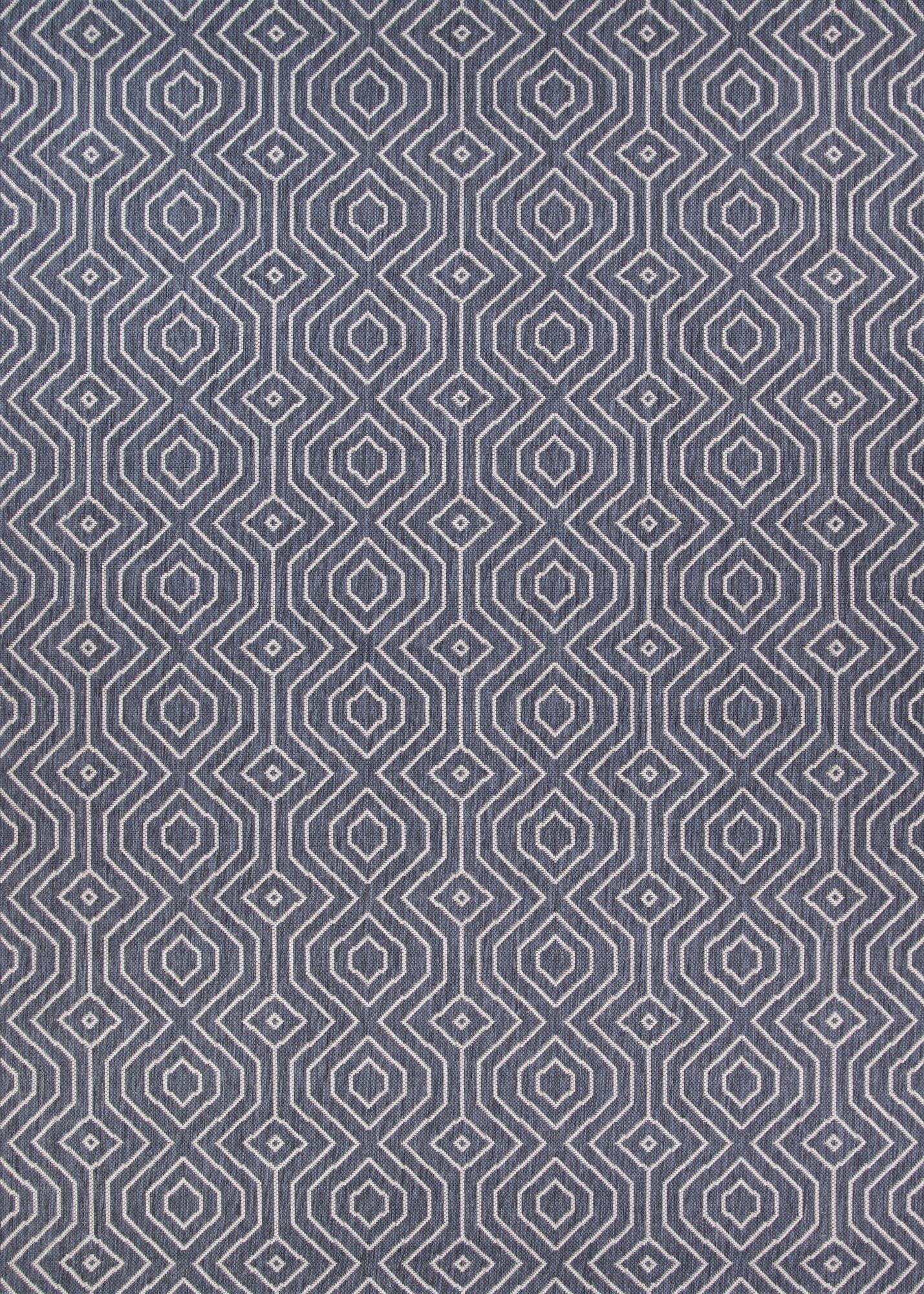 Afuera Alloy Gray 3'11" x 5'7" Synthetic Flatweave Area Rug