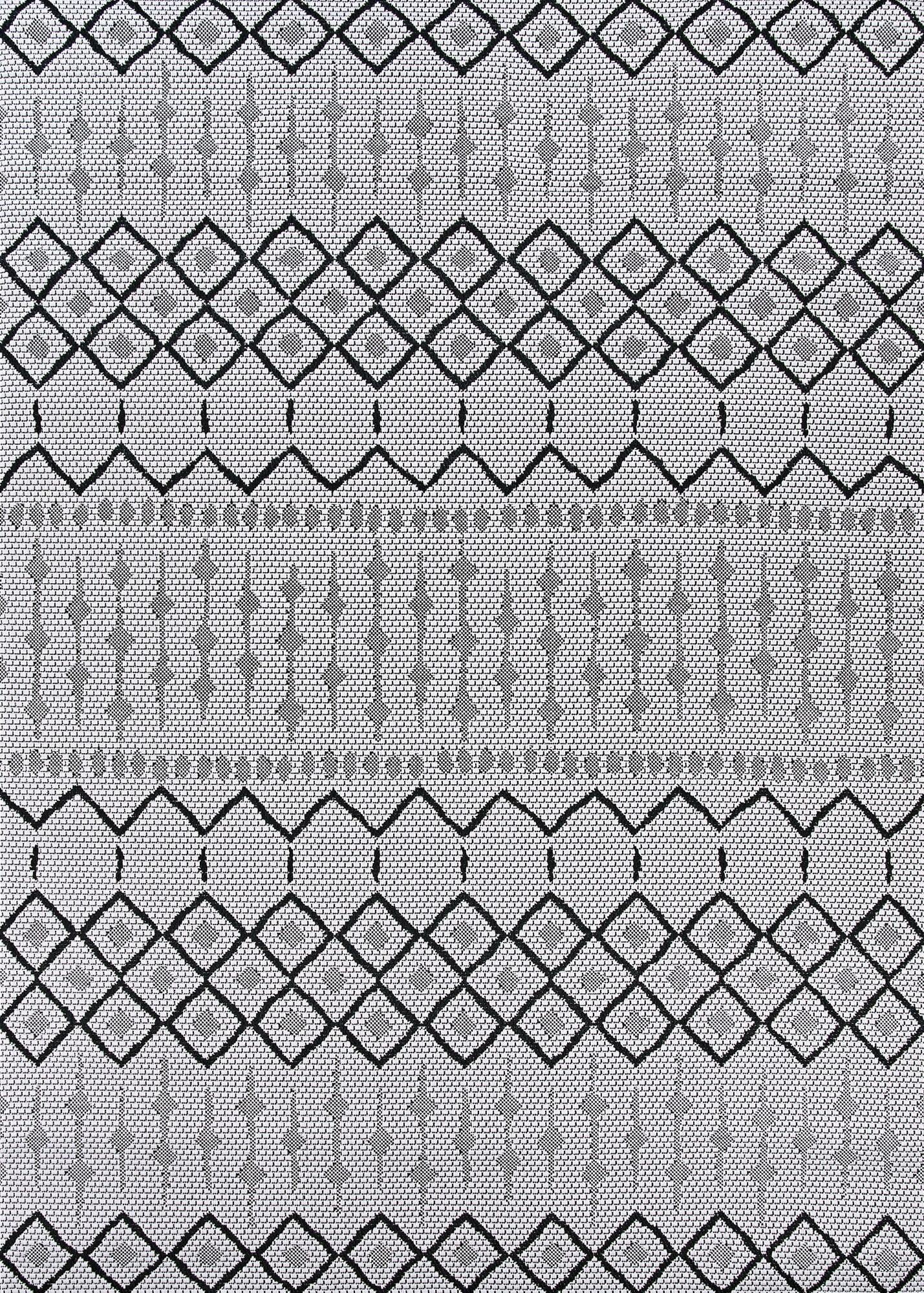 Afuera Hadron Easy-Care Gray Synthetic 3'11" x 5'7" Area Rug