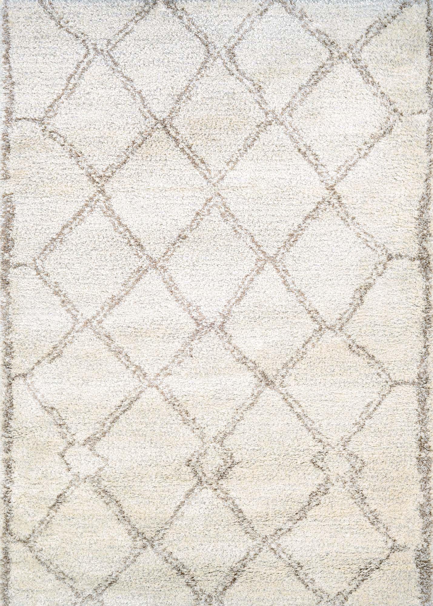 Bromley Snowflake Bronze Shag Area Rug - 2' x 3'11"