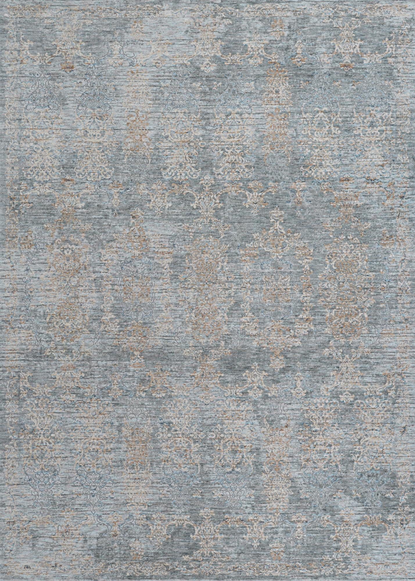 Couture Gray Synthetic Stain-Resistant Rectangular Area Rug