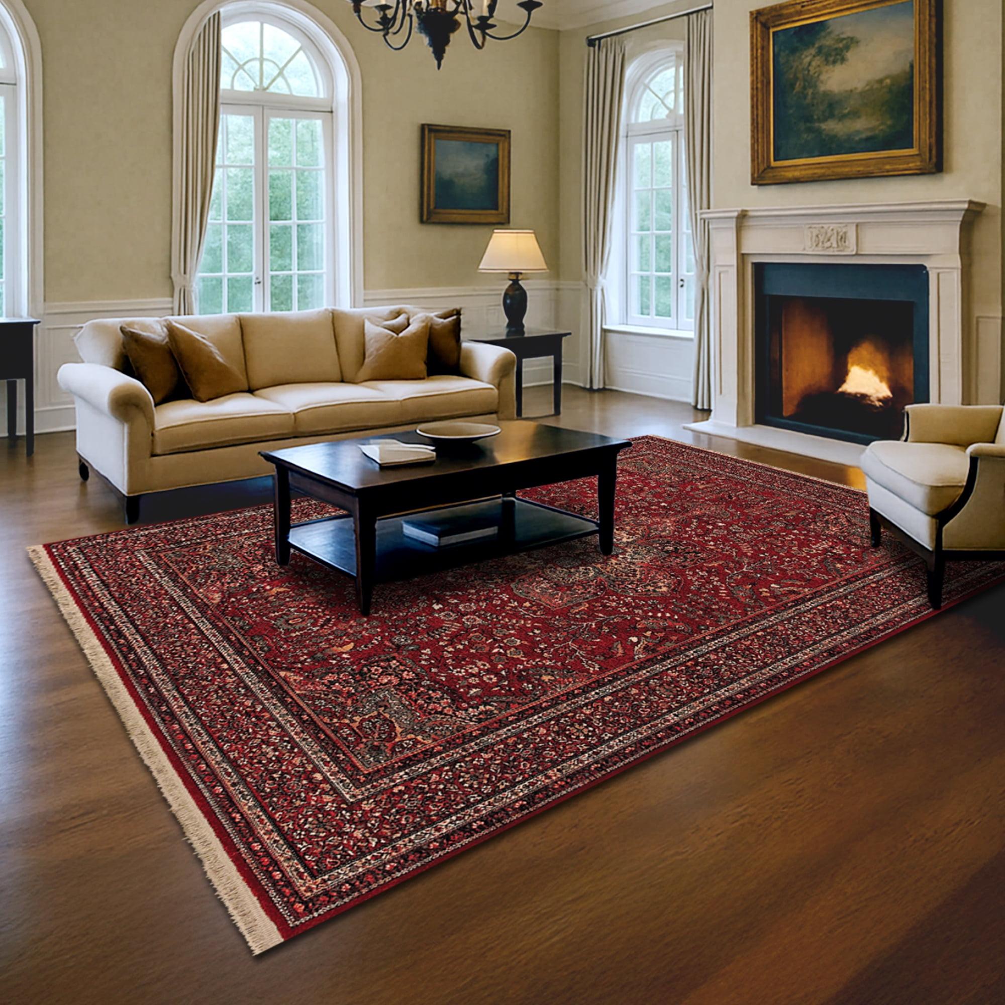 Couristan Kashimar All Over Center Medallion 2' 2" x 9' 3" Antique Red Area Rug
