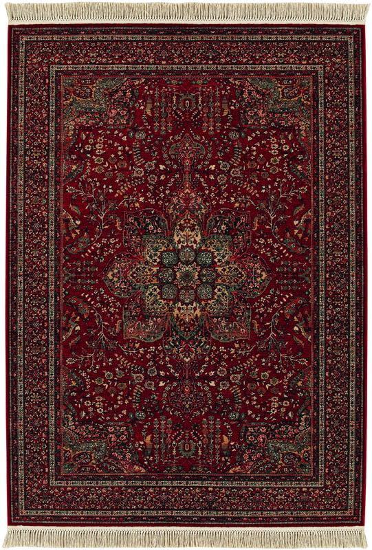 Antique Red Wool Runner Rug with Medallion Design, 2'2" x 9'3"