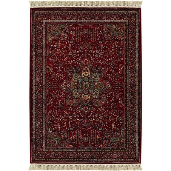 Couristan Kashimar All Over Center Medallion 2' 2" x 9' 3" Antique Red Area Rug