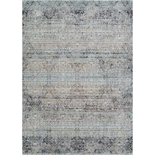 Couristan Luxor Barocco Antique Beige-Pewter Area Rug, 3'9" x 5'4"