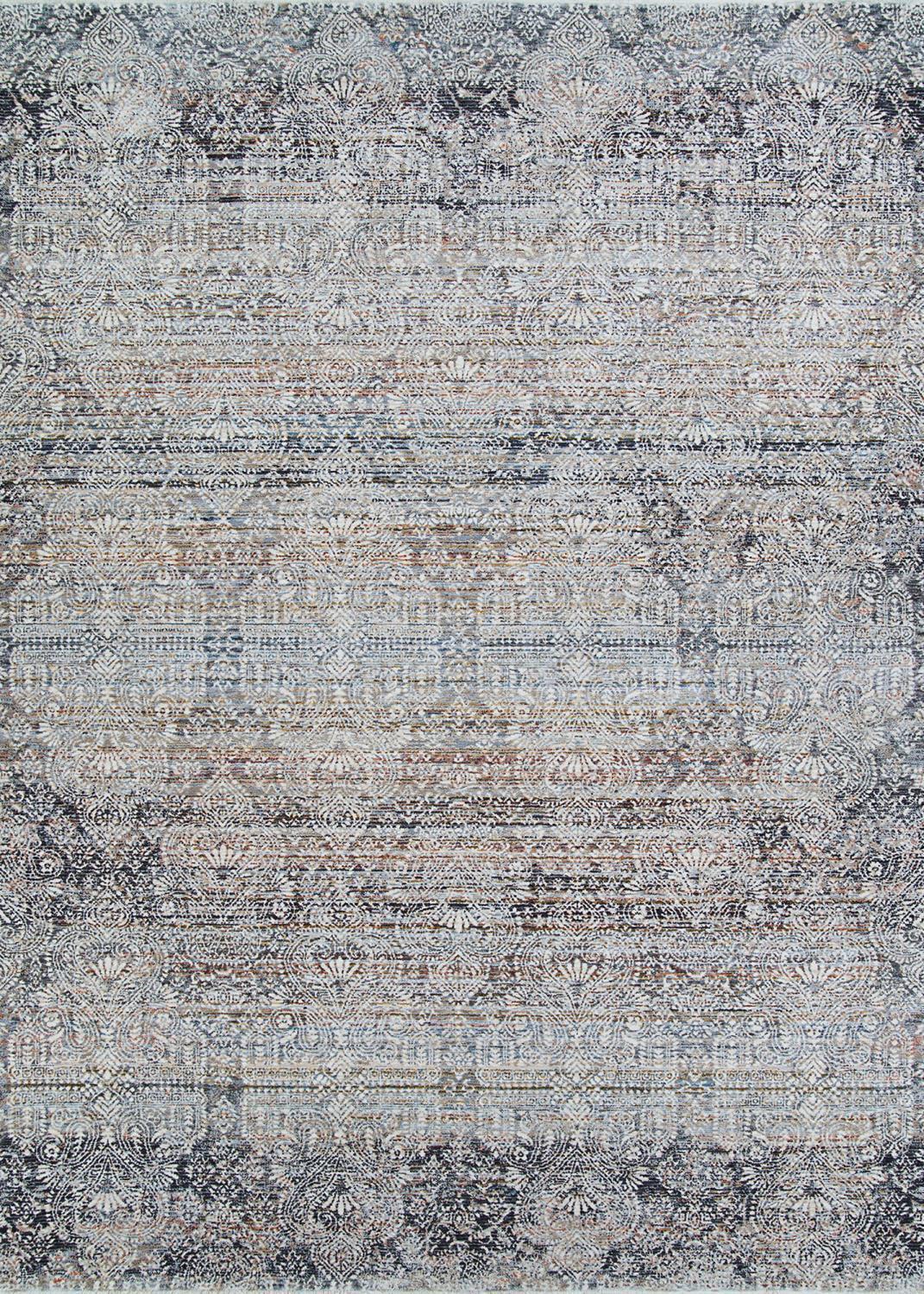 Couristan Luxor Barocco Antique Beige-Pewter Area Rug, 7'10" x 10'9"