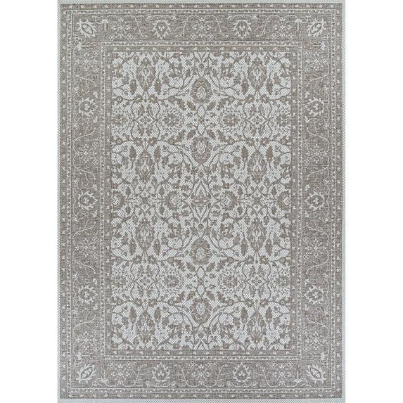 Couristan Marseille Carmoux Indoor/Outdoor Area Rug, 3'9" x 5'5", Mushroom