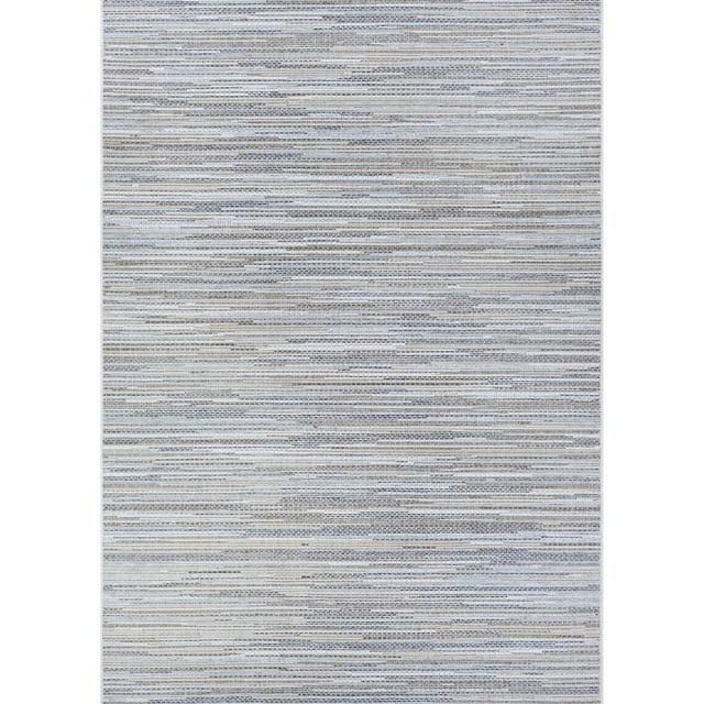 Couristan Monte Carlo Coastal Breeze Indoor/Outdoor Area Rug, 8'6" x 13', Taupe-Champagne