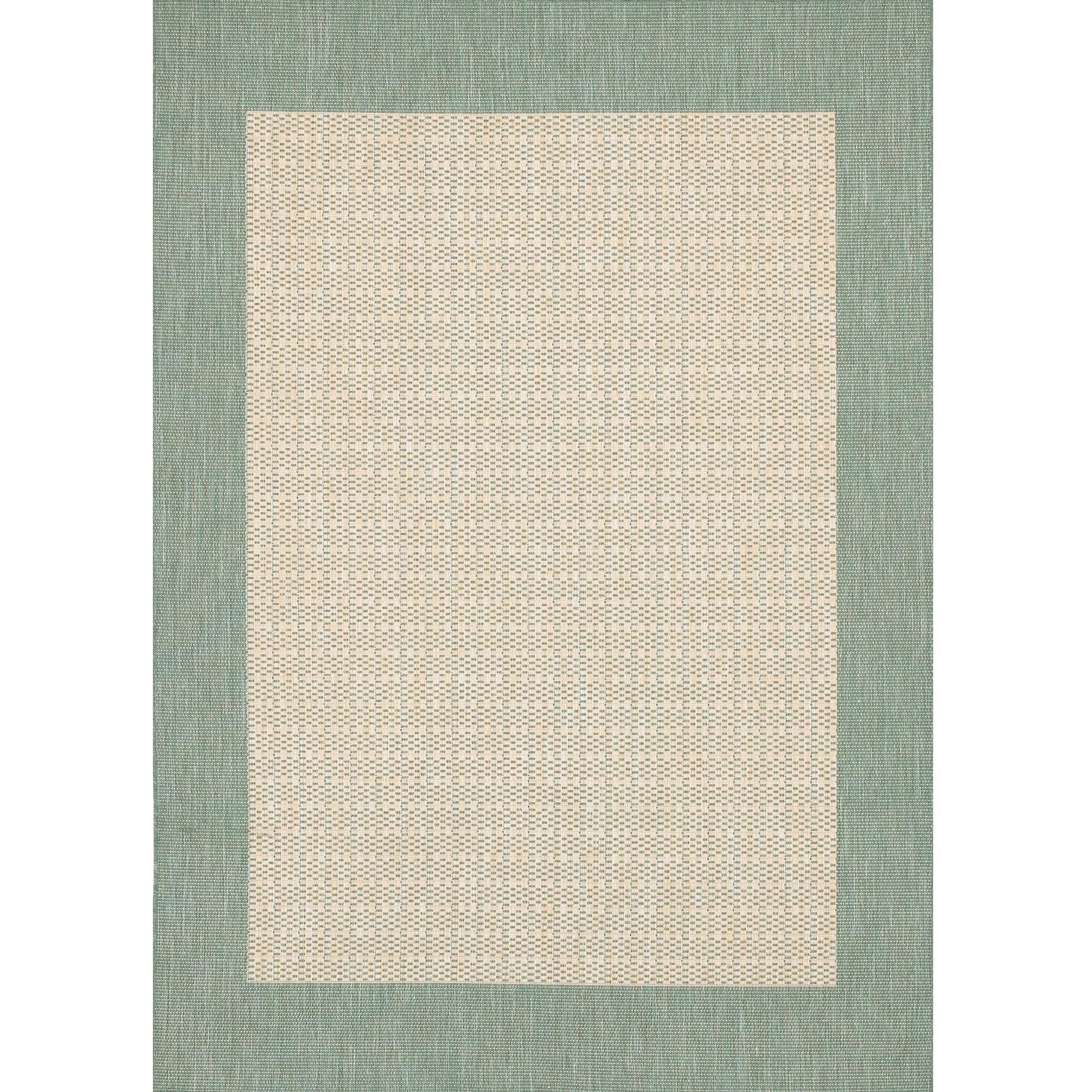 Elysian Gray Rectangular Easy-Care Reversible Outdoor Rug - 90" x 129"