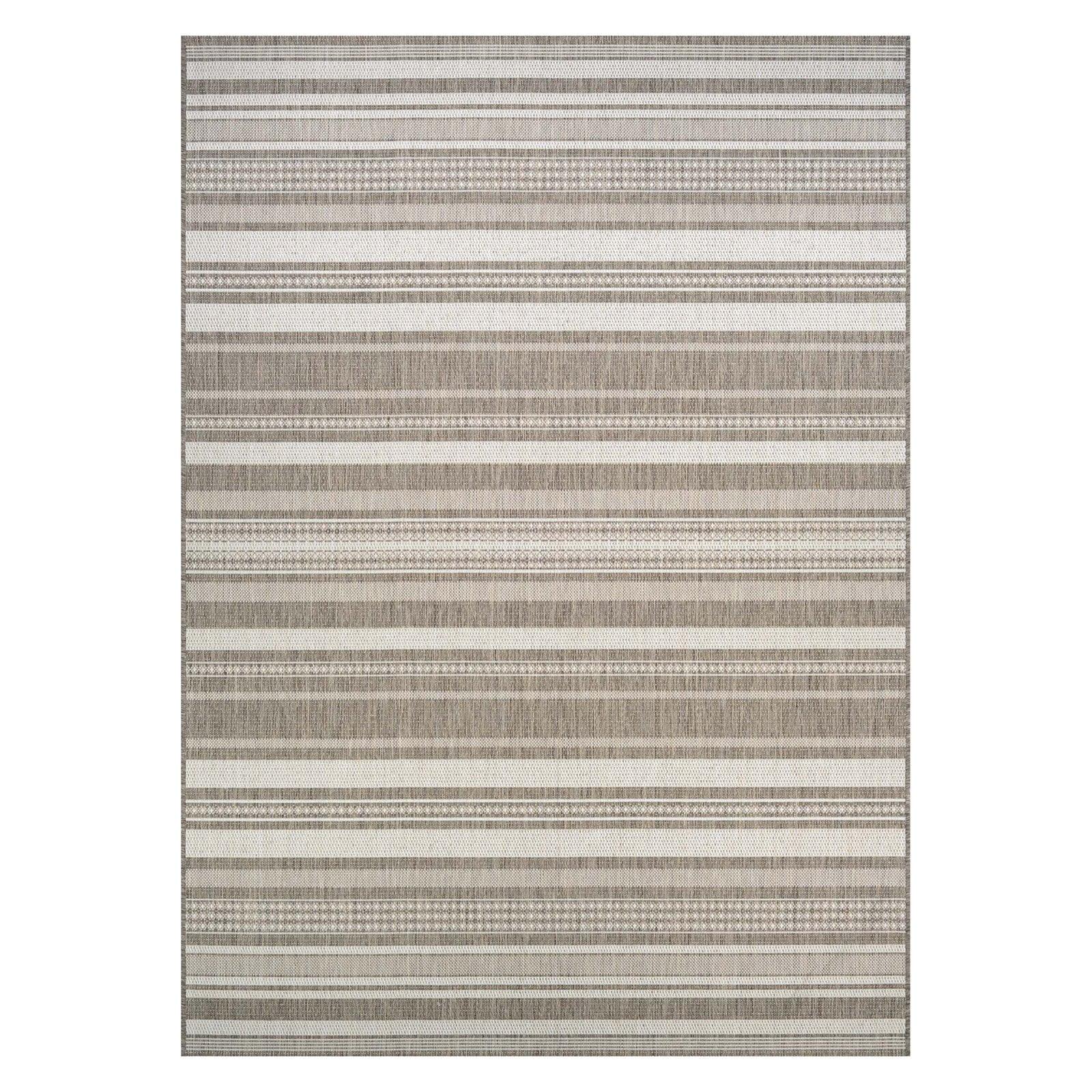 Champagne-Taupe Transitional Square Synthetic Area Rug, 9'x9'