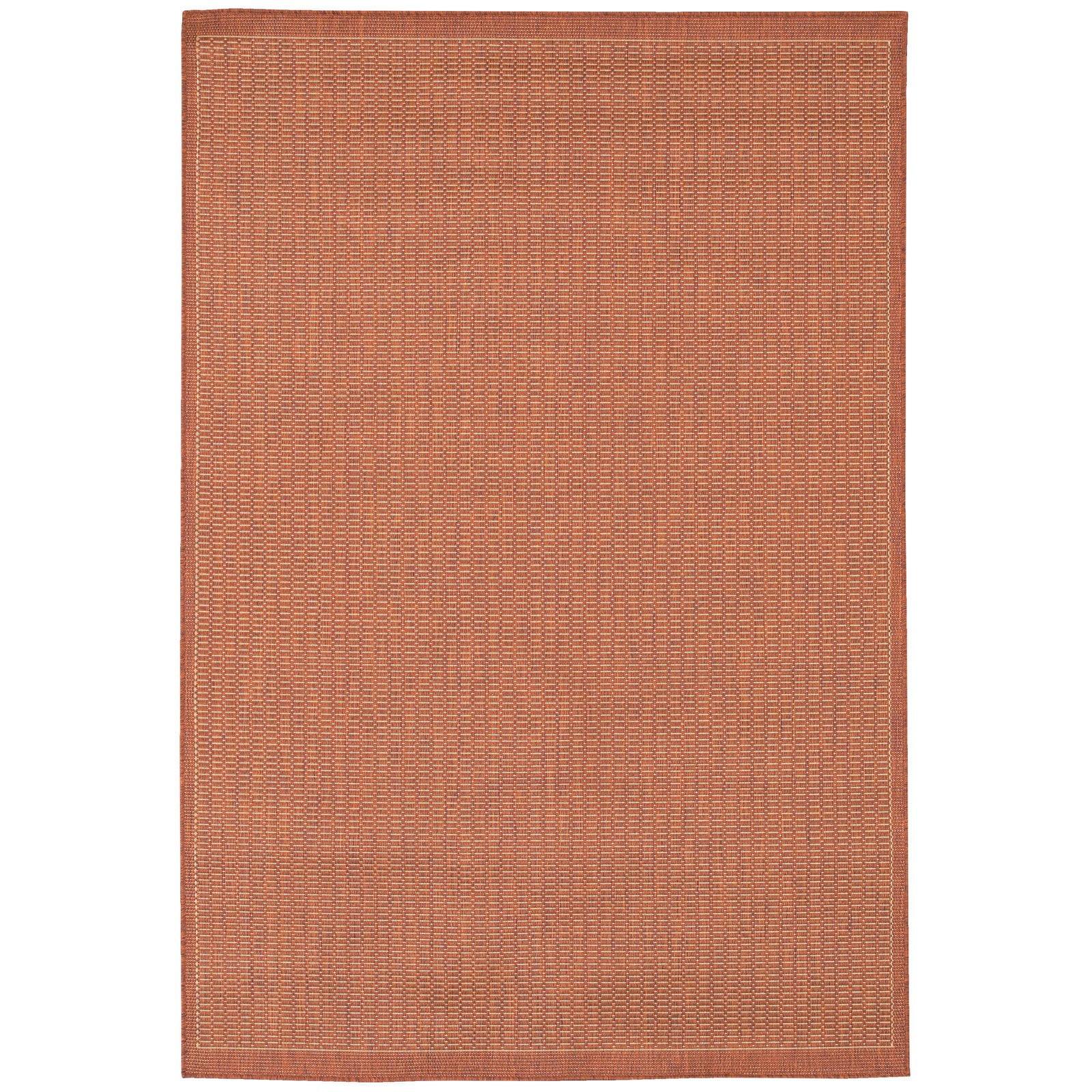 Champagne Taupe Flat Woven Synthetic Indoor Outdoor Rug