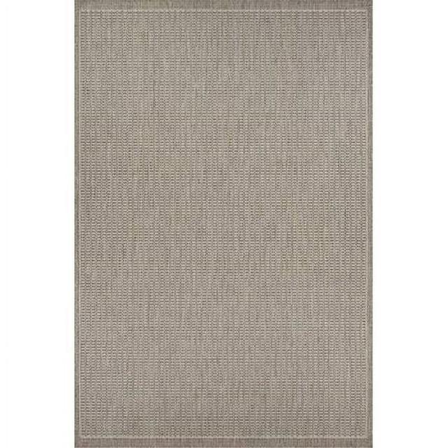 Couristan Recife Saddle Stitch Indoor /Outdoor Area Rug, Champagne- Taupe, 7'6" x 10'9"