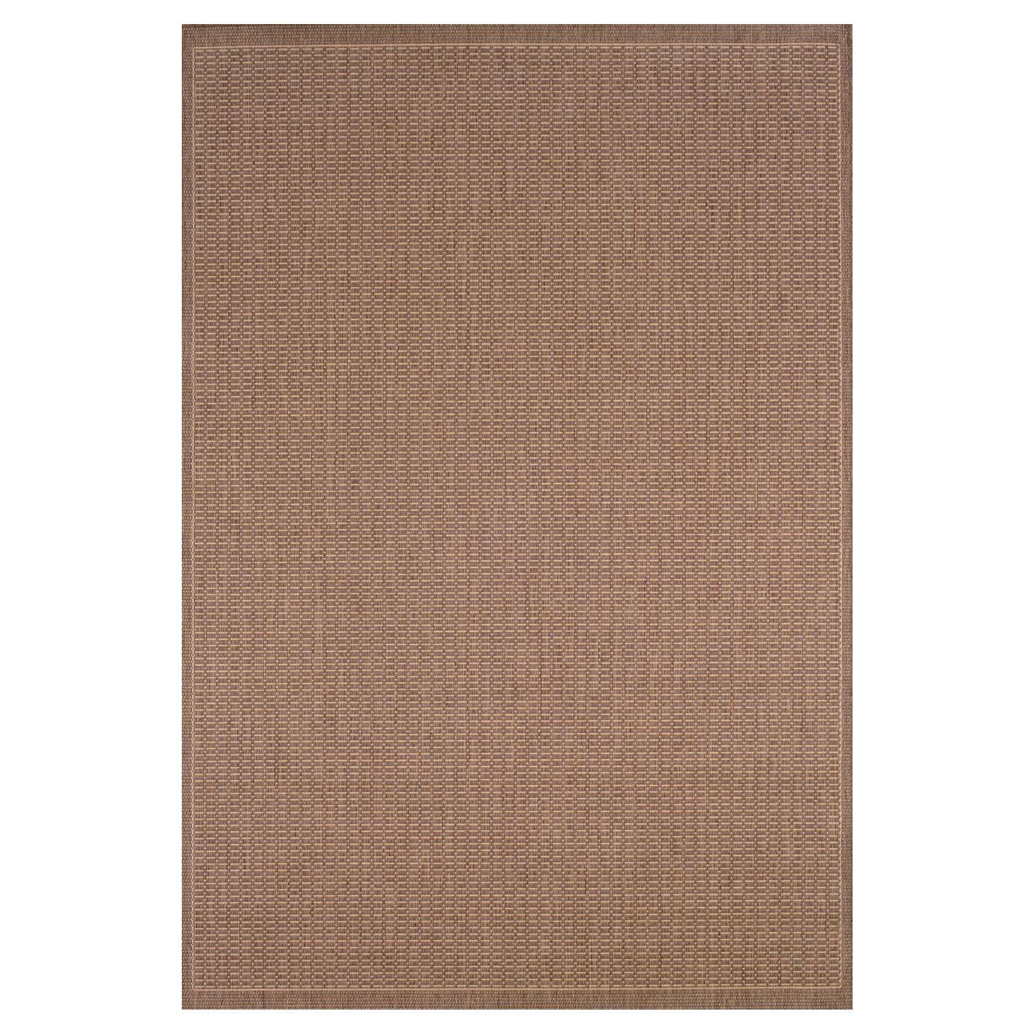 Recife Cocoa-Natural Synthetic 2'x3'7" Transitional Area Rug